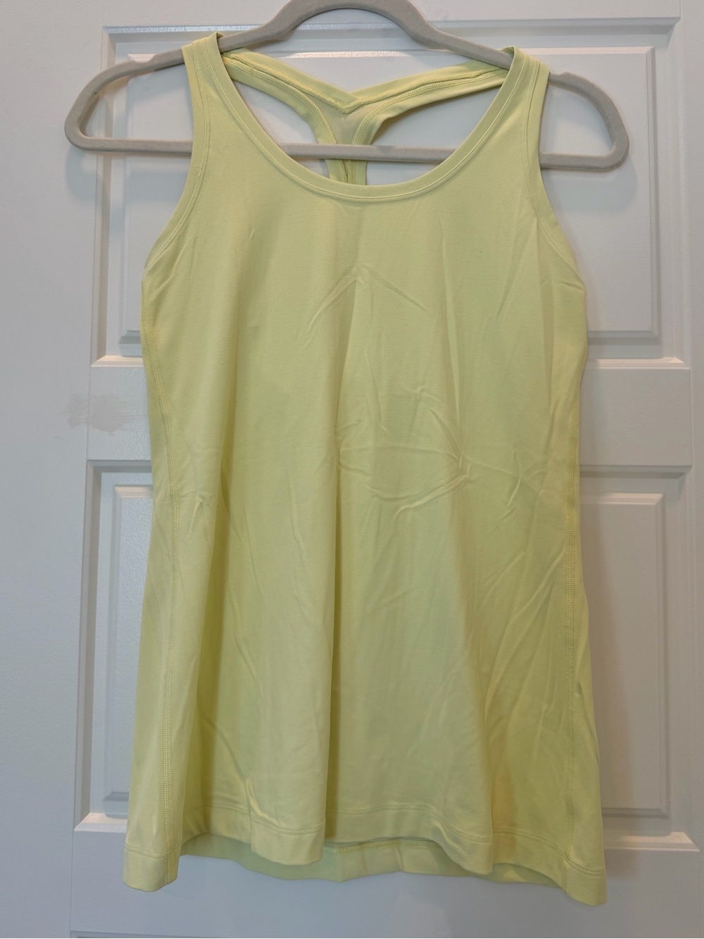 Lululemon Pastel Yellow Tank Size 8
